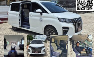 Car for rent with driver in laos
